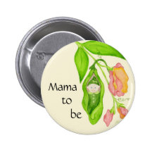 Sweet Pea Mama to Be button