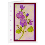 sweet pea "you're as sweet as a sweet pea" cards