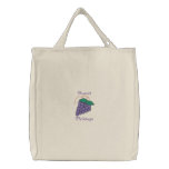 Sweet Pickings Bunch of Purple Grapes Grocery Bag