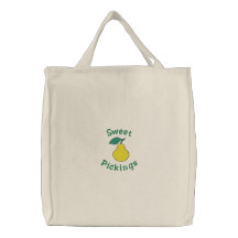 Sweet Pickings Yellow Pear Grocery Bags