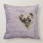 Sweet Pink Garden of Roses Pillows