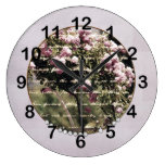 Sweet Pink Garden of Roses Round Clocks