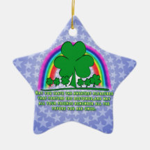 SWEET PLEASURES - IRISH BLESSING FOR CHRISTMAS TREE ORNAMENTS
