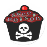 Sweet Poison Round Stickers