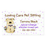Sweet Polka Dot Pet Sitting Business Card