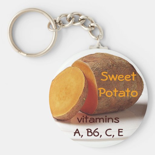 sweet potato keychain