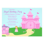 Sweet princess girl's birthday party invitation
