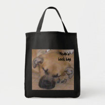 Sweet Puppy Oil Painting Book Bag