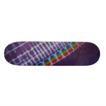 Sweet Purple Stripe Tie Dye Skateboard