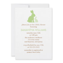Sweet Rabbits Baby Shower Invitations