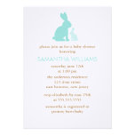 Sweet Rabbits Baby Shower Invitations