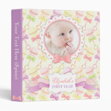 Sweet Rattles (Girly) Photo Window Binder