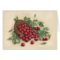 Sweet Red Cherries Cards