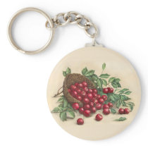Sweet Red Cherries Key Chain