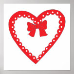 Sweet Red Heart Posters