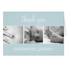Sweet Scallops Baby Thank You Card