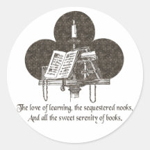 Sweet Serenity of Books Sticker