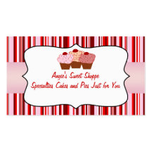 Sweet Shoppe Cupcake Business Card