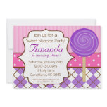Sweet Shoppe Lollipop Birthday Party Invitation