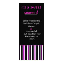 sweet, sixteen, and sophisticated personalized invites
