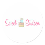 Sweet Sixteen (Birthday Cake) stickers
