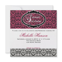 Sweet Sixteen Birthday Invitation