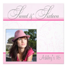 Sweet Sixteen Birthday Invitation