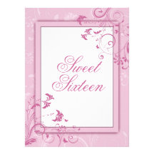 Sweet Sixteen Birthday Invitation