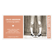 SWEET SIXTEEN | BIRTHDAY INVITATION PHOTO GREETING CARD
