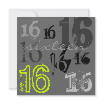 Sweet Sixteen Birthday Party Invitations