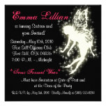 sweet sixteen birthday party invite pink chic  fun
