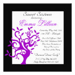 sweet sixteen birthday party invite tree chic
