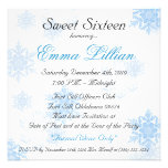 sweet sixteen birthday party invite winter chic