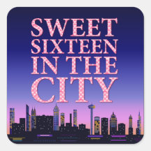 Sweet Sixteen Birthday Stickers