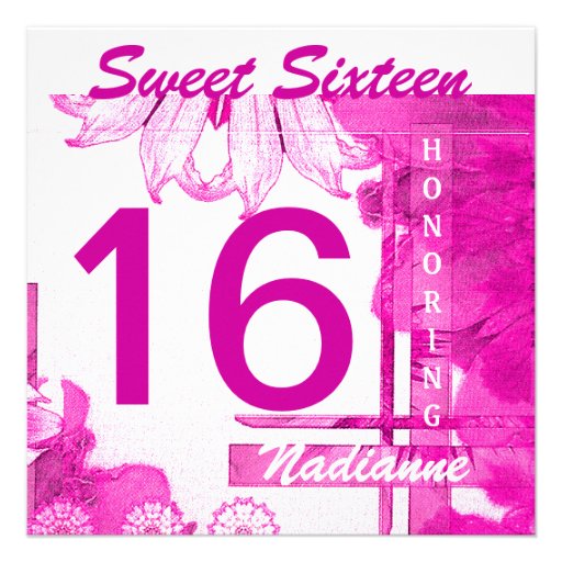Sweet Sixteen Brezze Invitation-Cust.