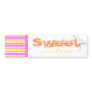 Sweet Sixteen Bumper Sticker