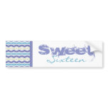 Sweet Sixteen Bumper Sticker