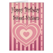 Sweet Sixteen Cards