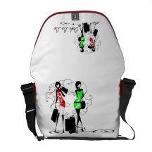 "Sweet sixteen" fashion divas girls Messenger Bags