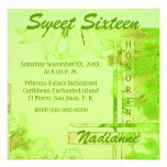 Sweet Sixteen Garden Brezze Invitation-Cust.