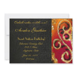 Sweet Sixteen Gold Scroll All Occasion Invitation