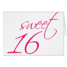 Sweet Sixteen Greeting Cards