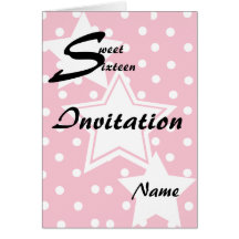 Sweet Sixteen Invitation-Customize Card