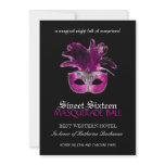 Sweet Sixteen Masquerade Invitation