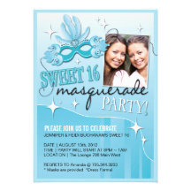 SWEET SIXTEEN MASQUERADE INVITATION