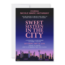 Sweet Sixteen Movie Poster Party Invitation
