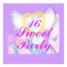 Sweet Sixteen Party-Customize Custom Announcement