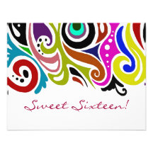 Sweet Sixteen Party ~  Invitations