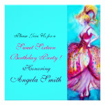 SWEET SIXTEEN PARTY red pink blue turquase Invitations