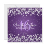 Sweet Sixteen Party Winter Sparkle Purple